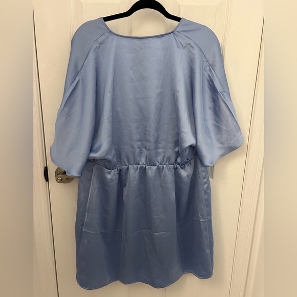 NWT H&M Blue Wrap Dress, Sz XL - Picture 7 of 8